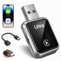 2-In-1 Wireless Carplay & Android Auto Adapter, Converts Wired Carplay to Wireless, Plug and Play Dongle with Stable Auto-Reconnect, Extended Cable and USB-C Converter, for Ios 10+ and Android 12+
